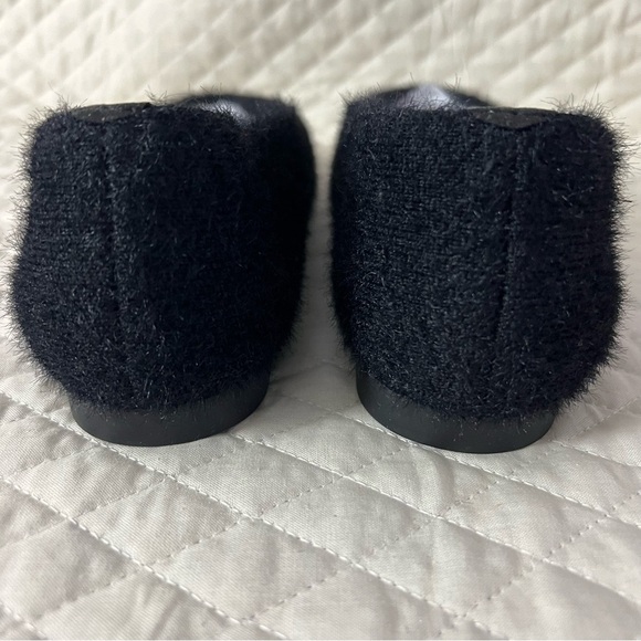 VIVAIA Margot 2.0 Square Toe Black Faux Fur Minx-Knit Flats Lux Comfort US 9 NEW - Picture 11 of 14